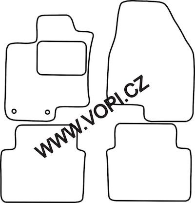 Autokoberce Nissan Qashqai 7 míst 11/2008 - 01/2014 Colorfit (3257)